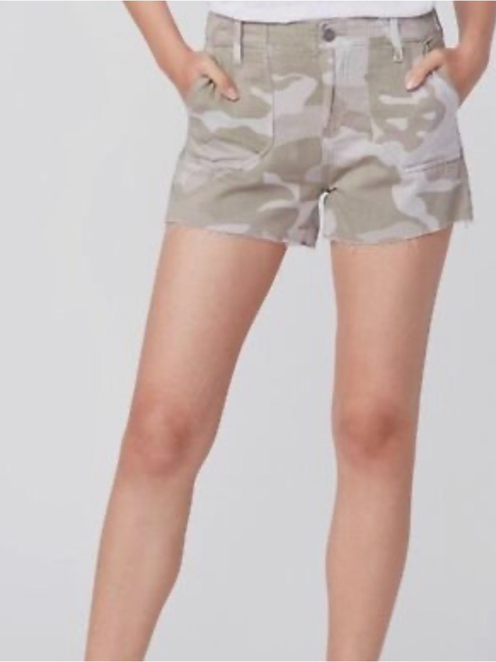 PAIGE Mayslie Camo Shorts
